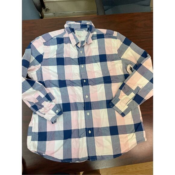 American Eagle Classic Fit Plaid Button Front Mens Shirt Size XXL - Picture 1 of 8